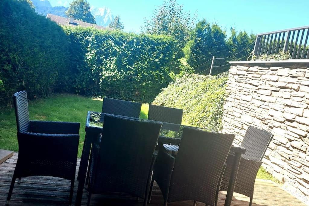 Zentral, ruhig&stilvoll mit Bergpanorama+ Garten Garmisch-Partenkirchen Esterno foto